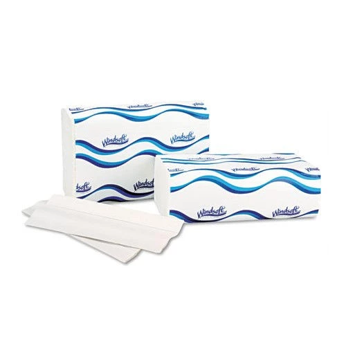 Windsoft 101C 200-Sheet/Pack 1 Ply 10.2 In. X 13.25 In. C-Fold Paper Towels - White (12 Packs/Carton) - Image 2