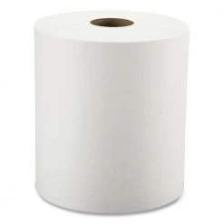 Windsoft WIN1290 8 In. X 800 Ft. Hardwound Roll Towels - White (12 Rolls/Carton)