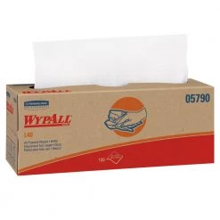 WypAll 5790 16-2/5 In. X 9-4/5 In. POP-UP Boxes L40 Towels - White (9 Boxes/Carton, 100 Sheets/Box)
