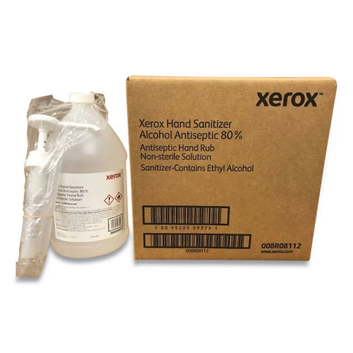 Xerox 008R08112 1 Gallon Bottle With Pump Liquid Hand Sanitizer - Clear, Unscented (4/Carton)